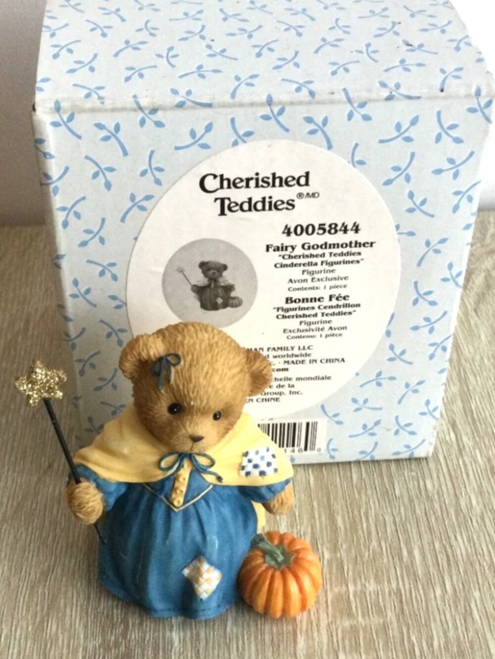 Cherished Teddies Fairy Godmother Cinderella Figurine 2006 # 4005844 Bonne Fee
